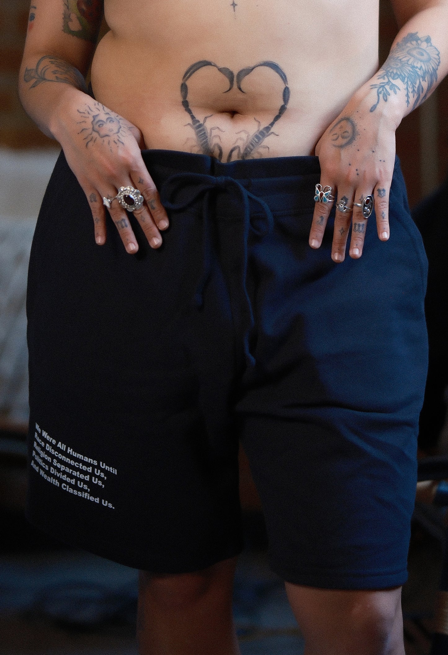 "We Were All Humans Until" Sweat Shorts