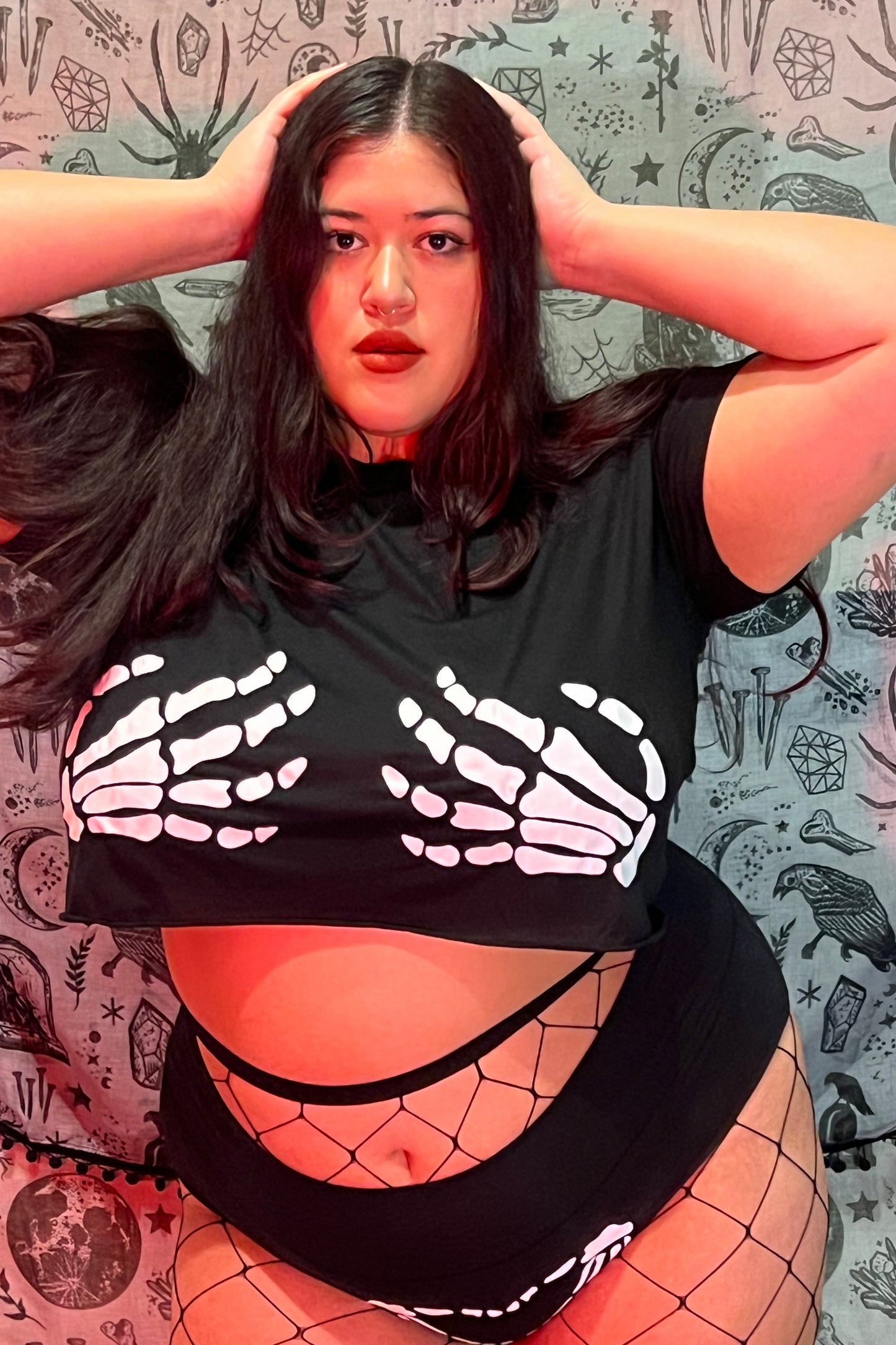 "Skeleton Hands" Tees, Sweatshirts, Tanks, Crops And Tops