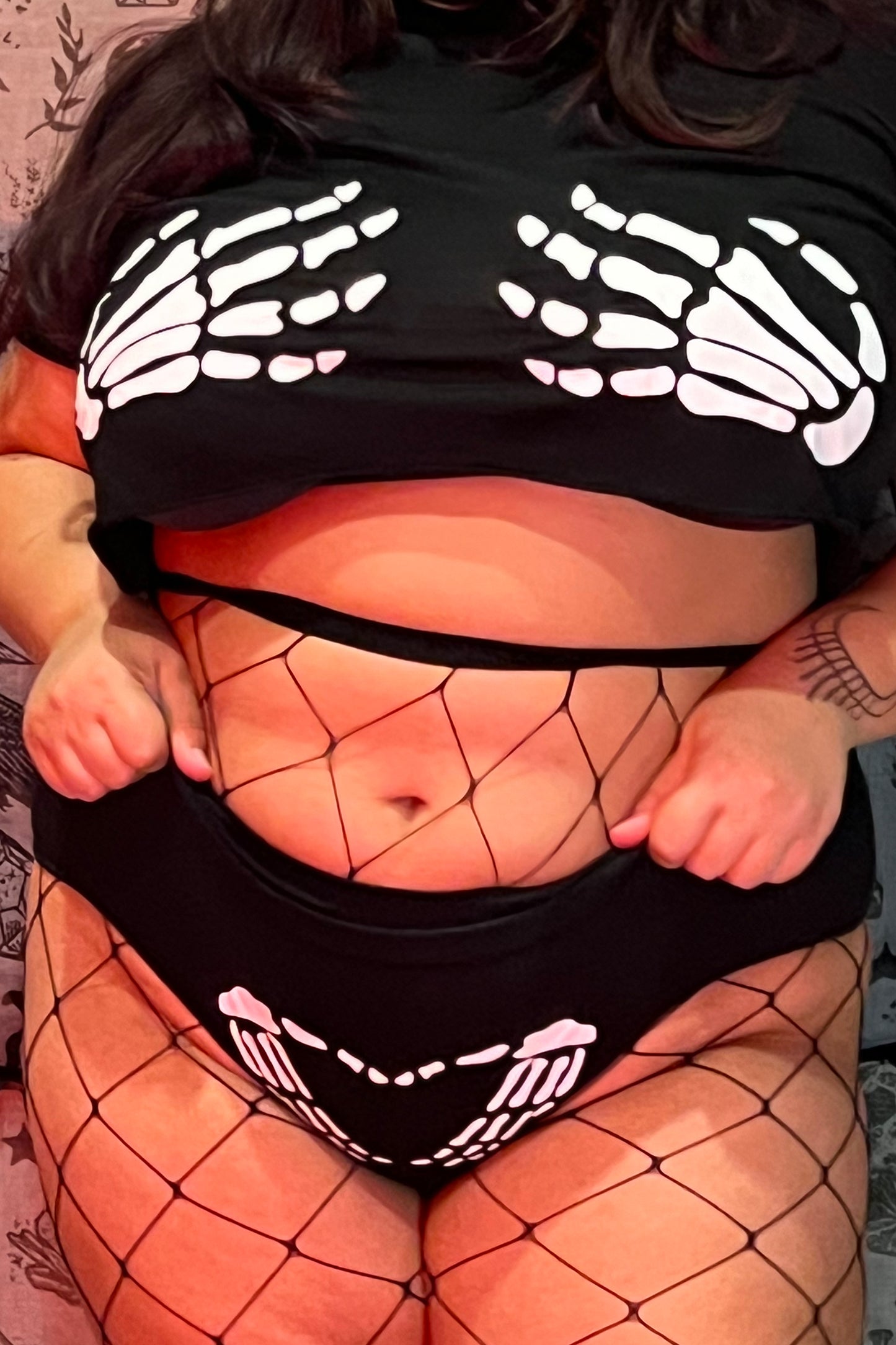 "Skeleton Hands" Control Top Underwear