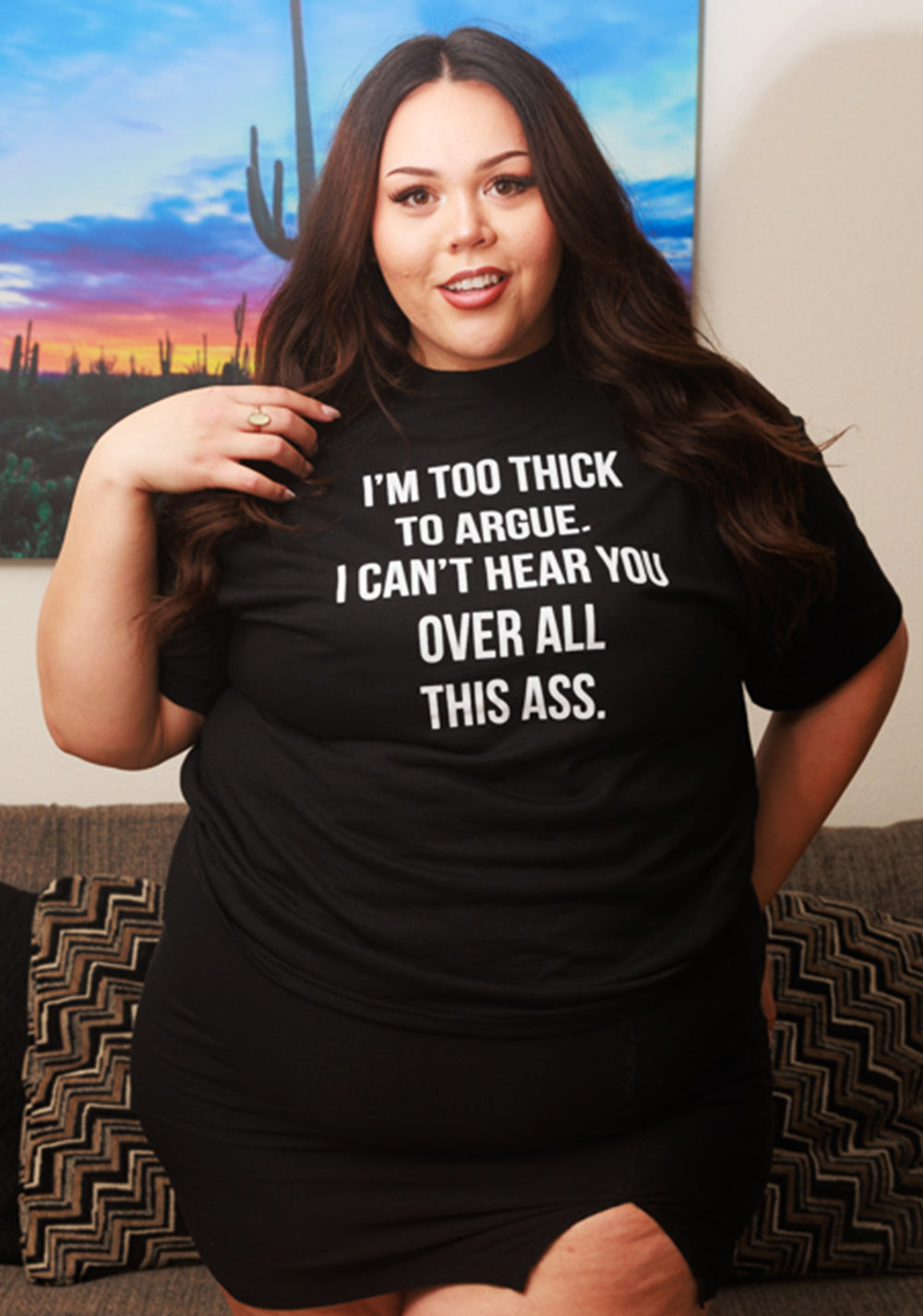 "I'm Too Thick To Argue. I Can't Hear You Over All This Ass" Tees, Sweatshirts, Crops And Tops