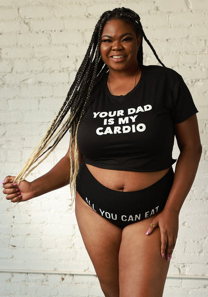 "Your Dad Is My Cardio" Tees, Sweatshirts, Tanks, Crops And Tops