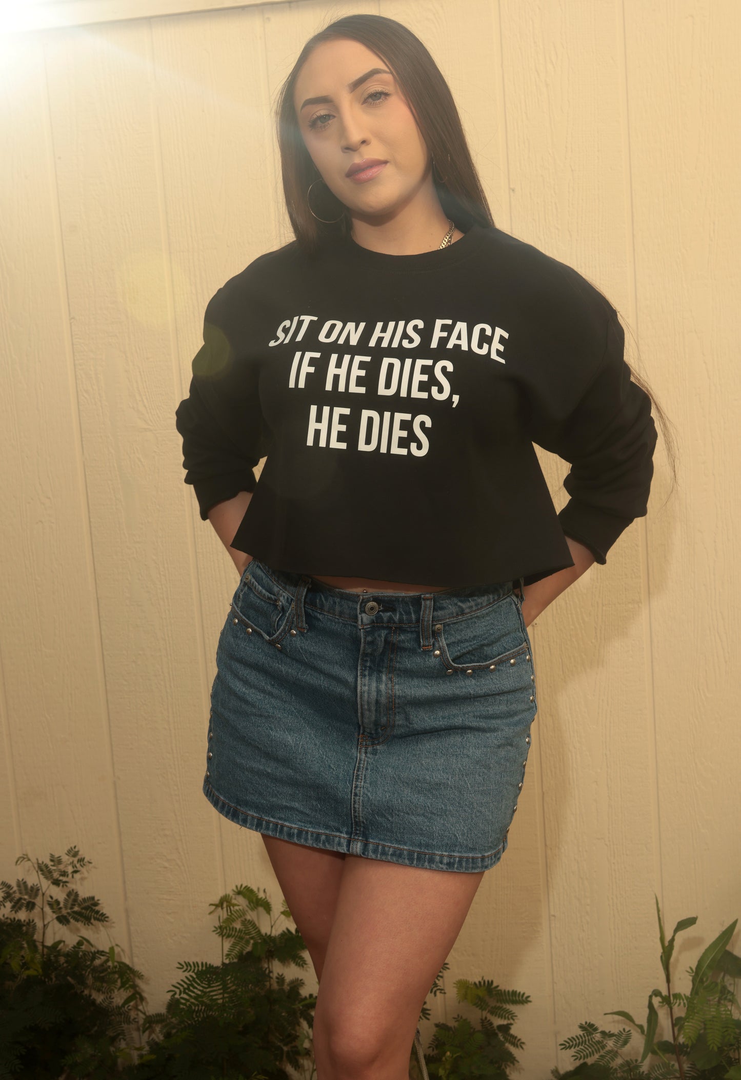 "Sit On His Face. If He Dies, He Dies" Tees, Tanks, Crops And Tops