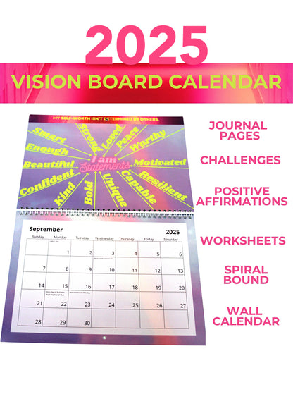 2025 Vision Board Calendar Kit